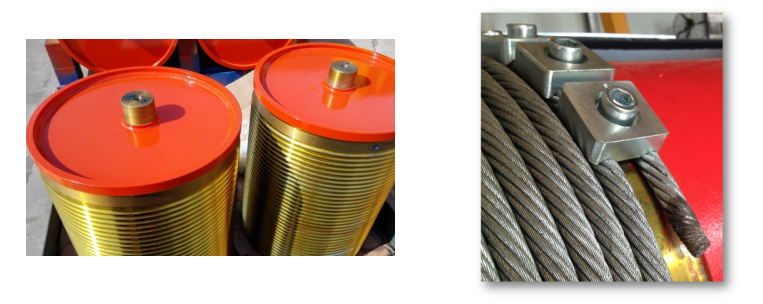 electric hoist drum and wire rope